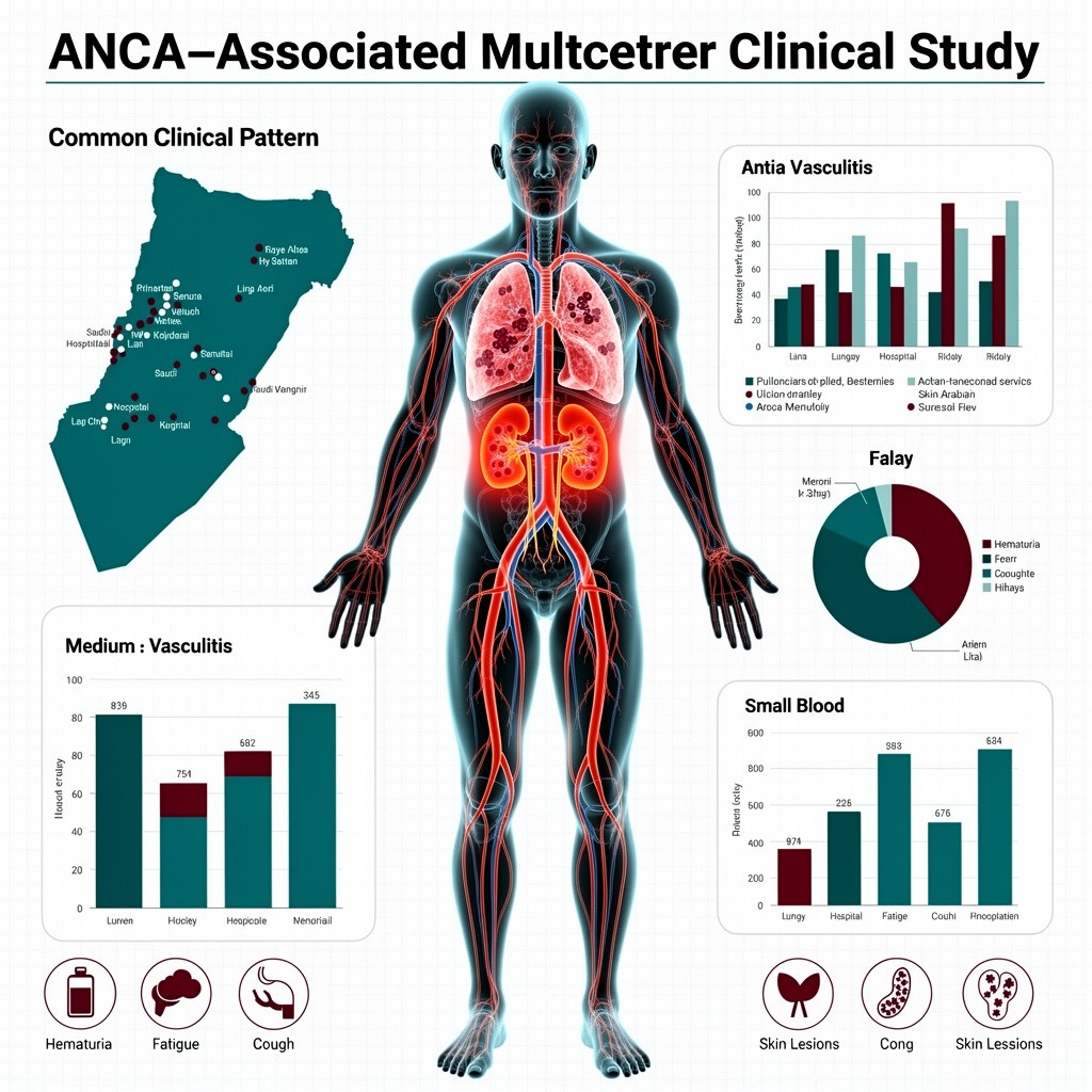 Common clinical pattern of antineutrophil cytoplasmic antibody-associated vasculitis: An experience from a multicenter study in Saudi Arabia